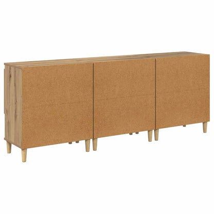 Sideboards 3 pcs Artisan-Eiche 60 x 35 x 70 cm Holzwerkstoff