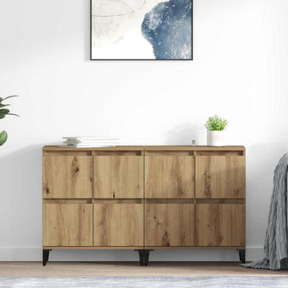 Sideboards 2 pcs Artisan-Eiche 60 x 35 x 70 cm Holzwerkstoff