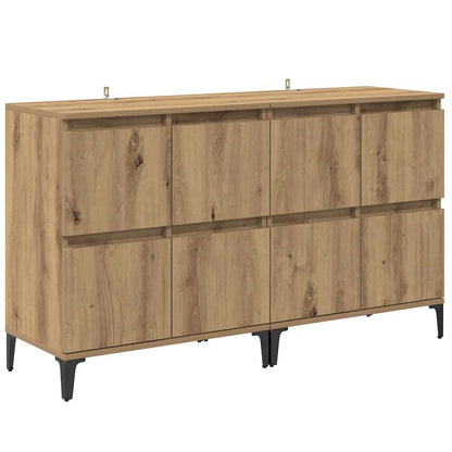 Sideboards 2 pcs Artisan-Eiche 60 x 35 x 70 cm Holzwerkstoff