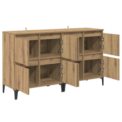 Sideboards 2 pcs Artisan-Eiche 60 x 35 x 70 cm Holzwerkstoff