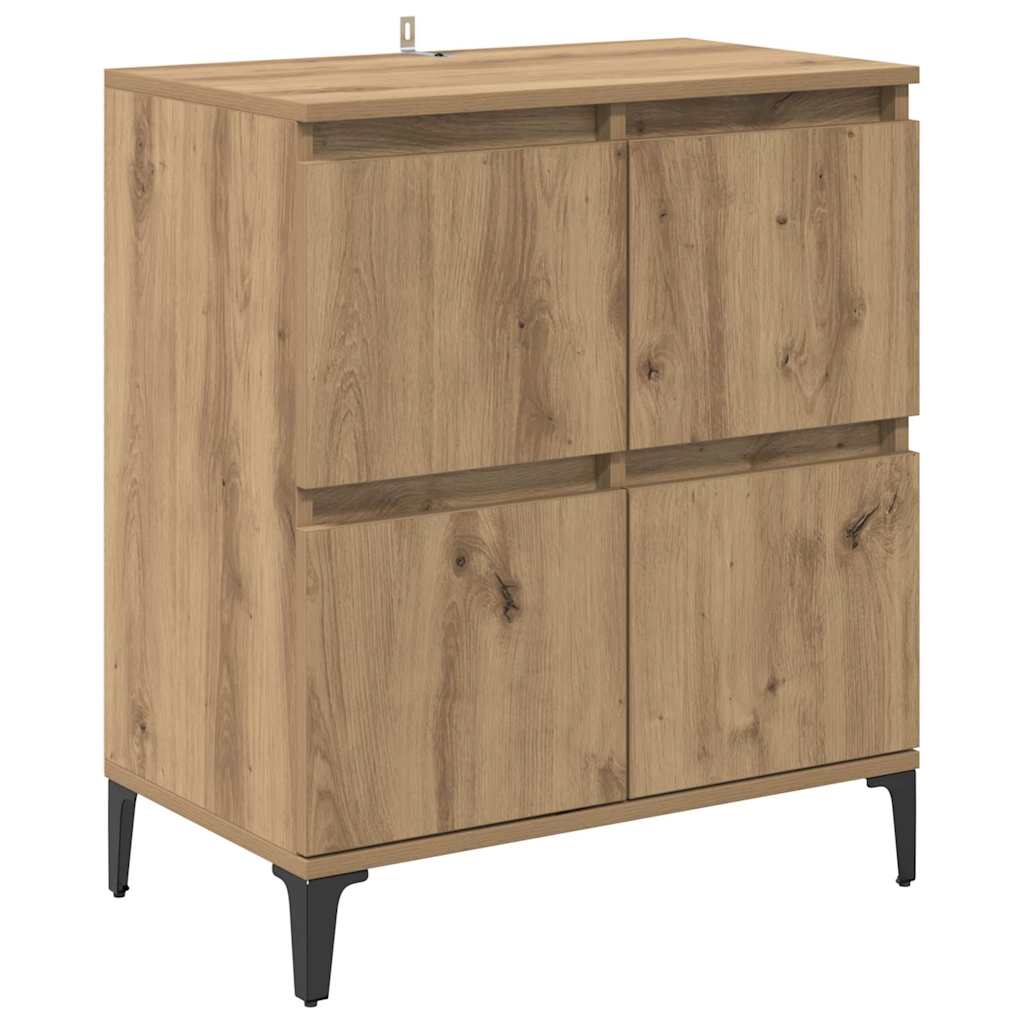 Sideboards 2 pcs Artisan-Eiche 60 x 35 x 70 cm Holzwerkstoff