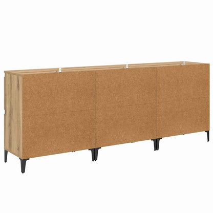 Sideboards 3 pcs Artisan-Eiche 60 x 35 x 70 cm Holzwerkstoff