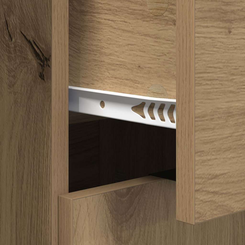 Sideboards 2 pcs Artisan-Eiche 60 x 30 x 70 cm Holzwerkstoff