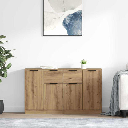 Sideboards 2 pcs Artisan-Eiche 60 x 30 x 70 cm Holzwerkstoff