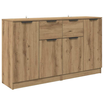 Sideboards 2 pcs Artisan-Eiche 60 x 30 x 70 cm Holzwerkstoff