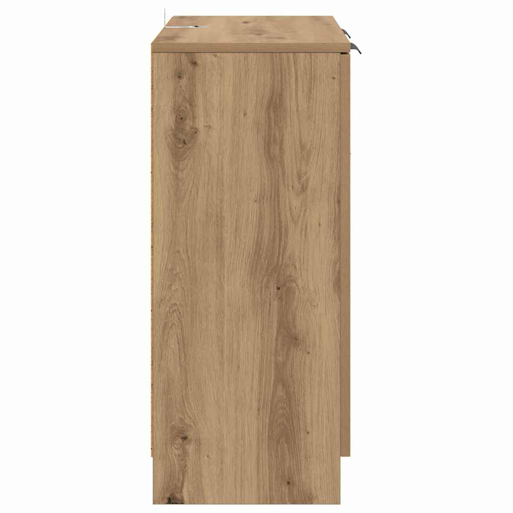 Sideboards 2 pcs Artisan-Eiche 60 x 30 x 70 cm Holzwerkstoff