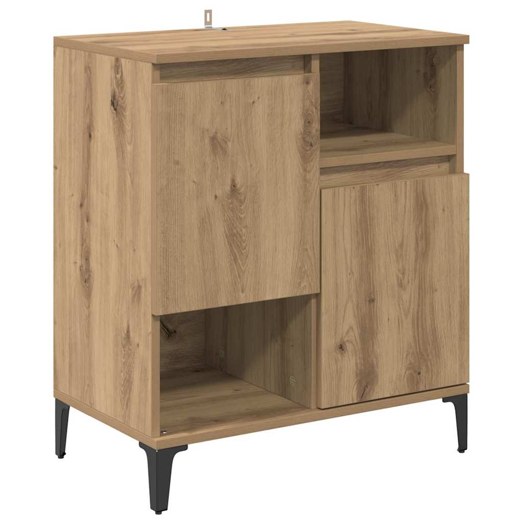 Sideboards 2 pcs Artisan-Eiche 60 x 35 x 70 cm Holzwerkstoff