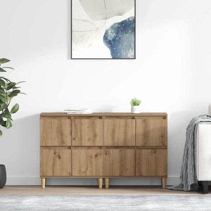 Sideboards 2 pcs Artisan-Eiche 60 x 35 x 70 cm Holzwerkstoff