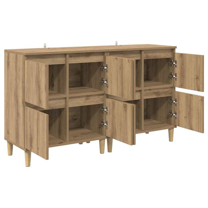 Sideboards 2 pcs Artisan-Eiche 60 x 35 x 70 cm Holzwerkstoff