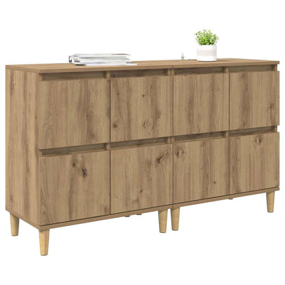 Sideboards 2 pcs Artisan-Eiche 60 x 35 x 70 cm Holzwerkstoff