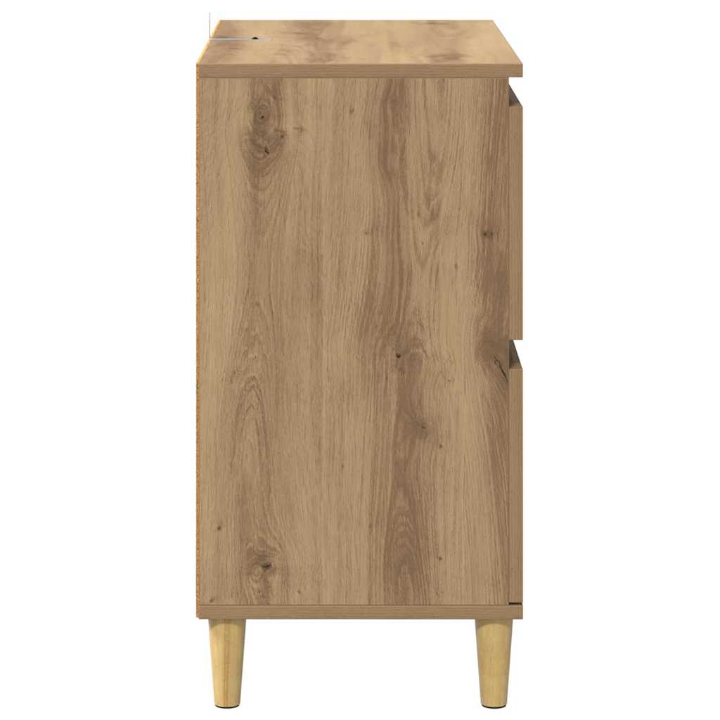 Sideboards 2 pcs Artisan-Eiche 60 x 35 x 70 cm Holzwerkstoff