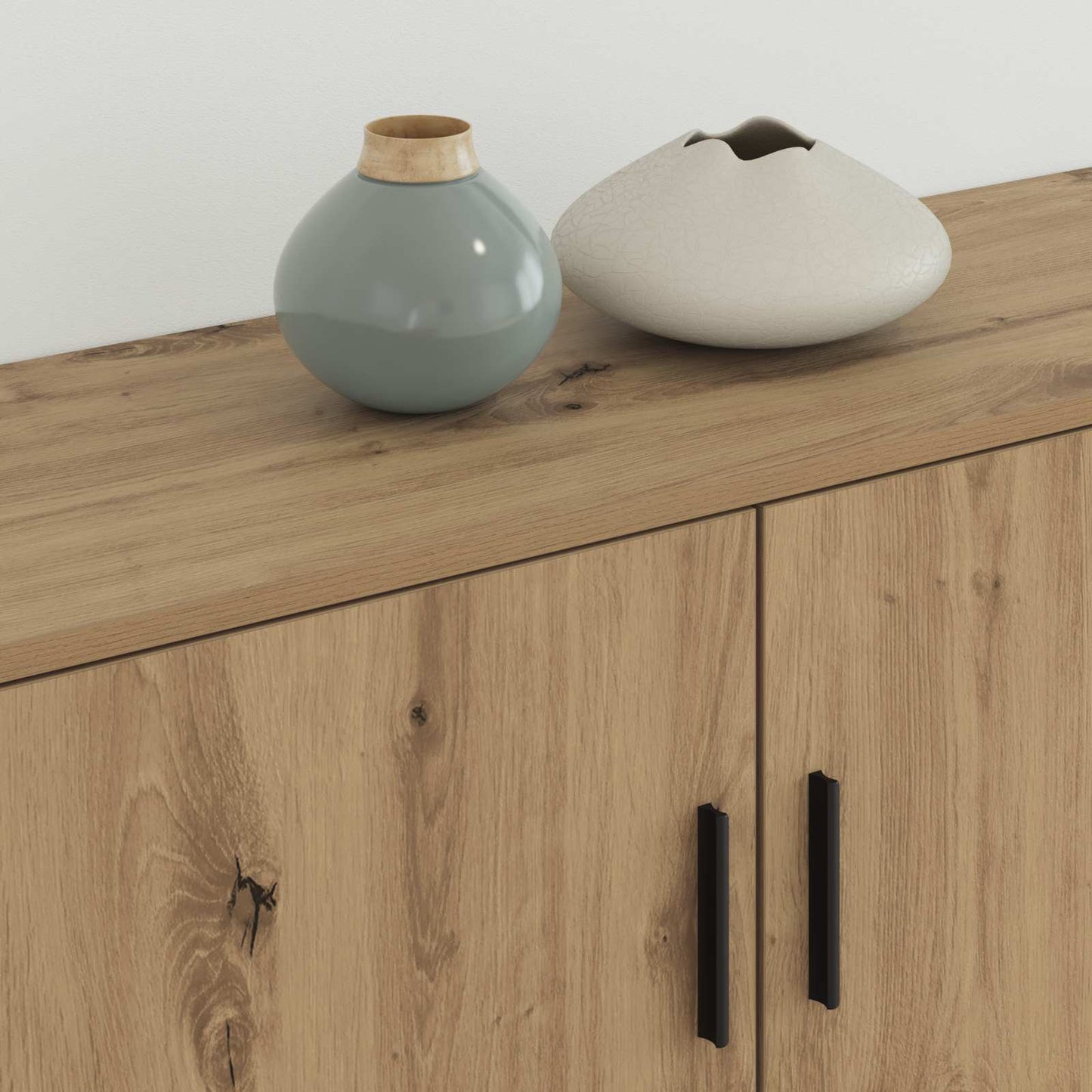 Wand-TV-Schrank Set 2 pcs Artisan-Eiche 100 x 34,5 x 40 cm