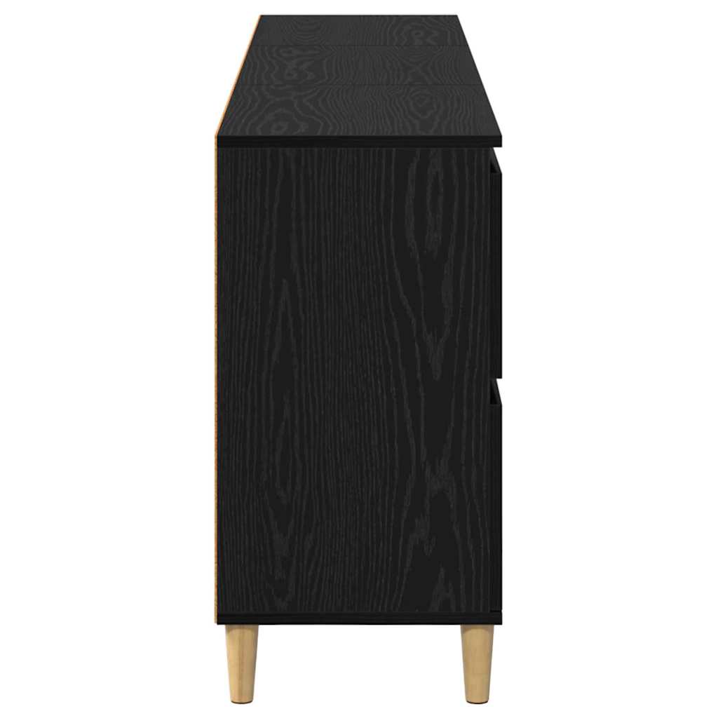 Sideboards 3 pcs Schwarz Eichen-Optik 60 x 35 x 70 cm