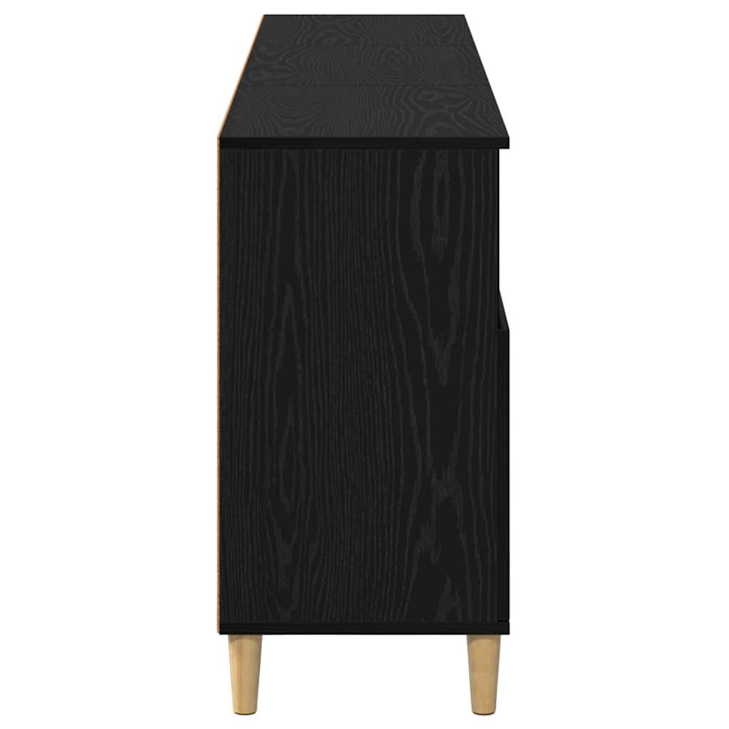 Sideboards 3 pcs Schwarz Eichen-Optik 60 x 35 x 70 cm