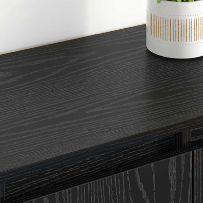 Sideboards 2 pcs Schwarz Eichen-Optik 60 x 35 x 70 cm