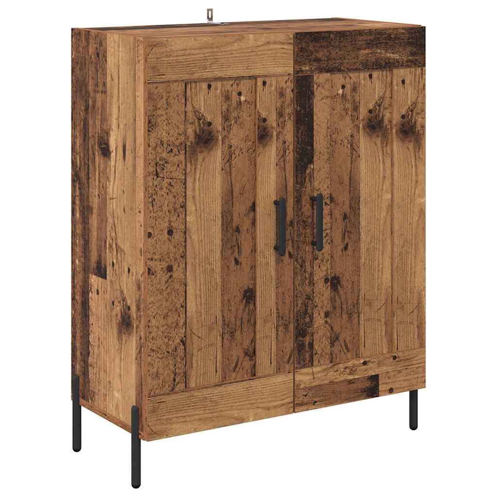 Highboard 2 pcs Altholz Holzwerkstoff