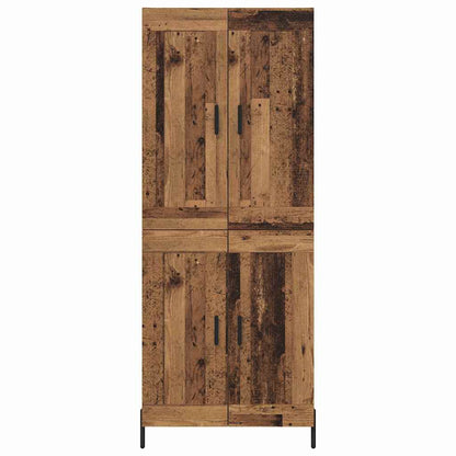 Highboard 2 pcs Altholz Holzwerkstoff