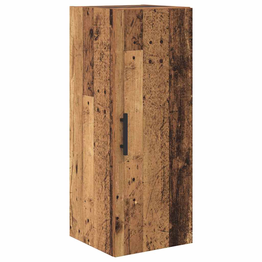 Highboard Altholz 34,5 x 34 x 180 cm Holzwerkstoff
