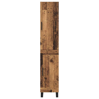 Highboard Altholz 34,5 x 34 x 180 cm Holzwerkstoff