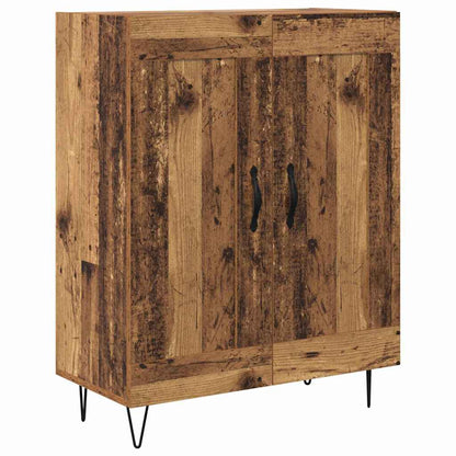 Highboard Altholz 69,5 x 34 x 180 cm Holzwerkstoff
