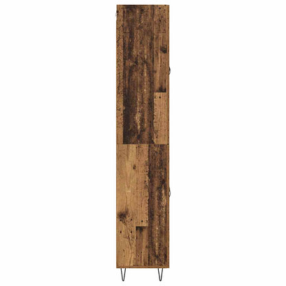 Highboard Altholz 69,5 x 34 x 180 cm Holzwerkstoff