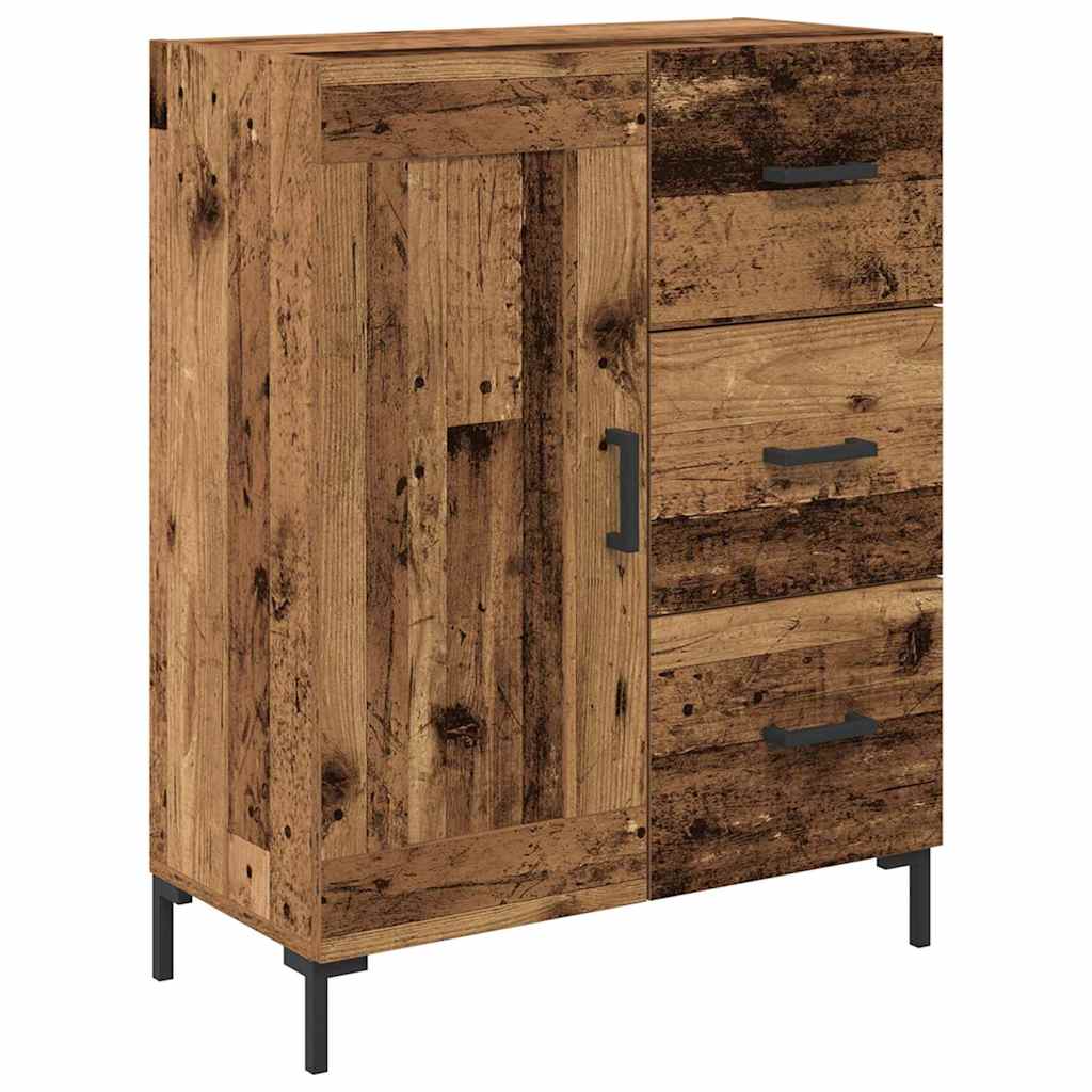 Highboard Altholz 69,5 x 34 x 180 cm Holzwerkstoff