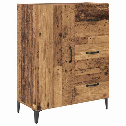 Highboard Wandmontiert Altholz 69,5 x 34 x 180 cm Holzwerkstoff