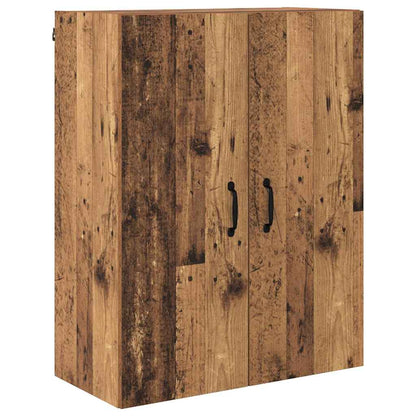 Highboard Wandmontiert Altholz 69,5 x 34 x 180 cm Holzwerkstoff