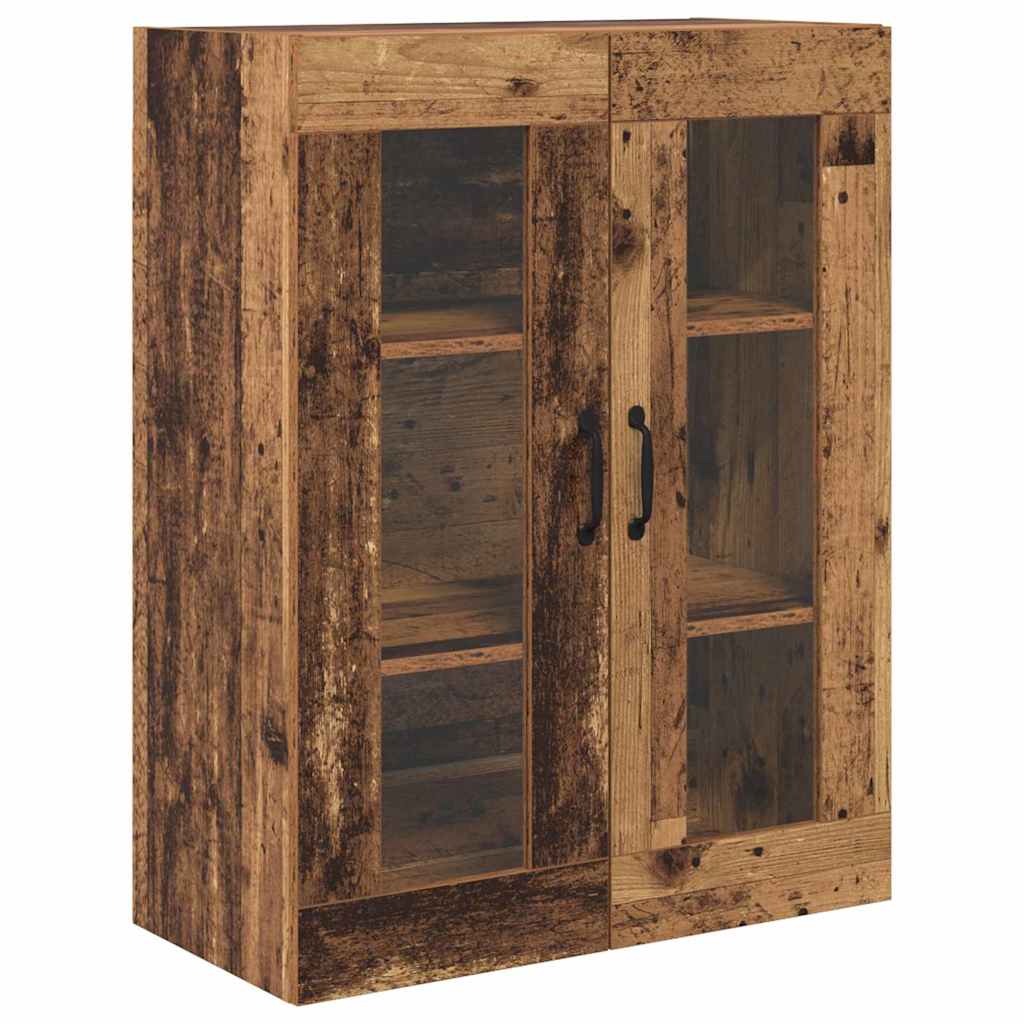 Highboard Wandmontiert Altholz 69,5 x 34 x 180 cm Holzwerkstoff
