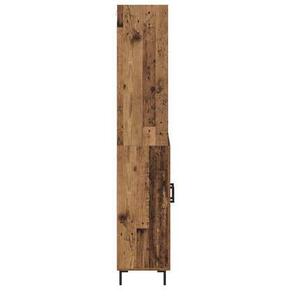 Highboard Altholz 69,5 x 34 x 180 cm Holzwerkstoff