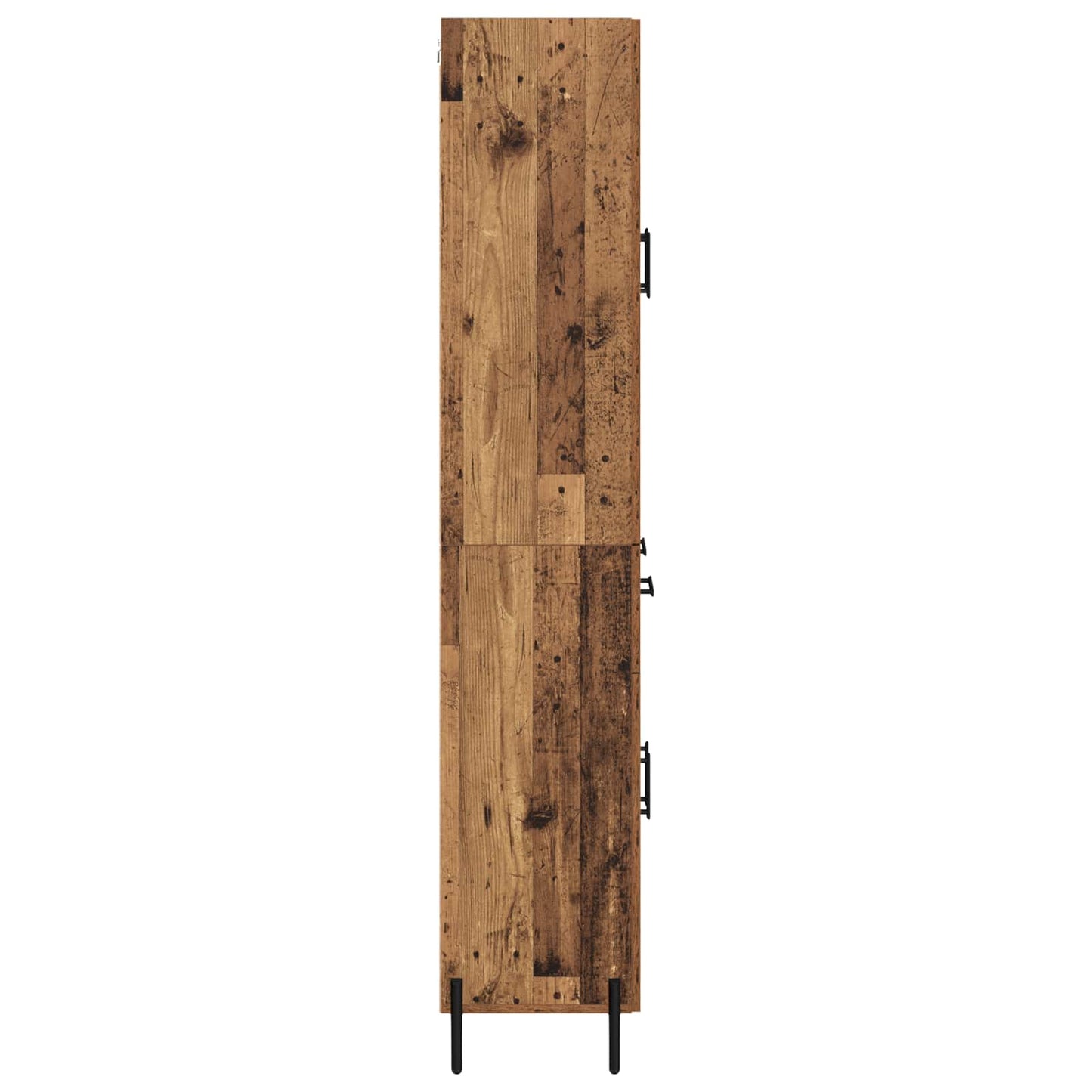 Highboard Wandmontiert Altholz 69,5 x 34 x 180 cm Holzwerkstoff