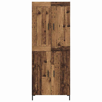 Highboard 2 pcs Altholz Holzwerkstoff