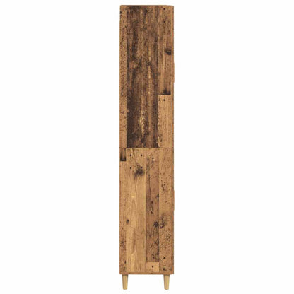 Highboard Altholz 69,5 x 34 x 180 cm Holzwerkstoff