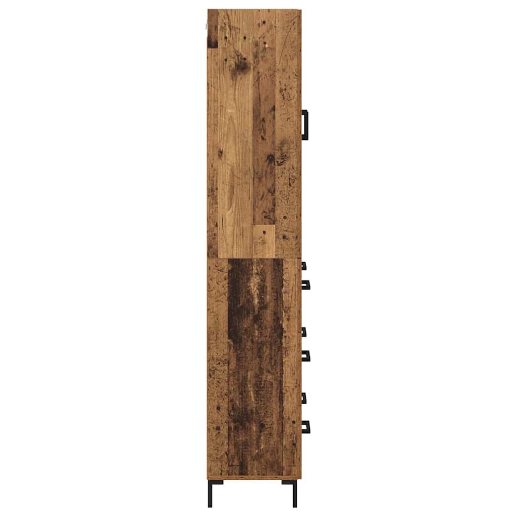 Highboard mit Schubladen 2 pcs Altholz Holzwerkstoff