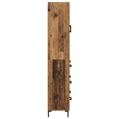 Highboard mit Schubladen 2 pcs Altholz Holzwerkstoff