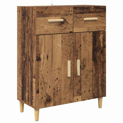 Highboard Altholz 69,5 x 34 x 180 cm Holzwerkstoff