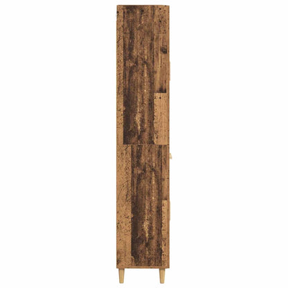 Highboard Altholz 69,5 x 34 x 180 cm Holzwerkstoff
