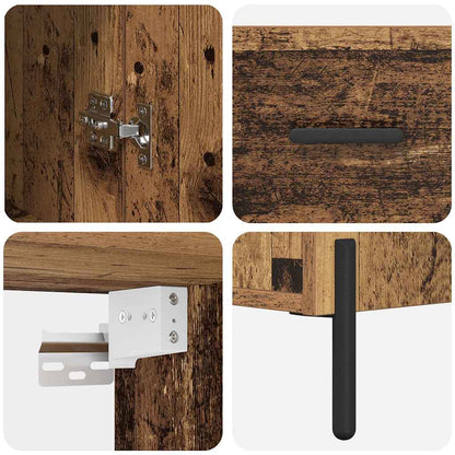 Highboard 2 pcs Altholz Holzwerkstoff