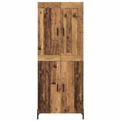 Highboard 2 pcs Altholz Holzwerkstoff