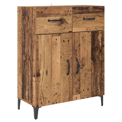 Highboard Wandmontiert Altholz 69,5 x 34 x 180 cm Holzwerkstoff
