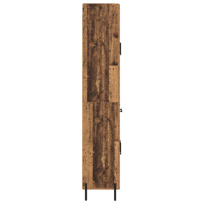 Highboard 2 pcs Altholz Holzwerkstoff