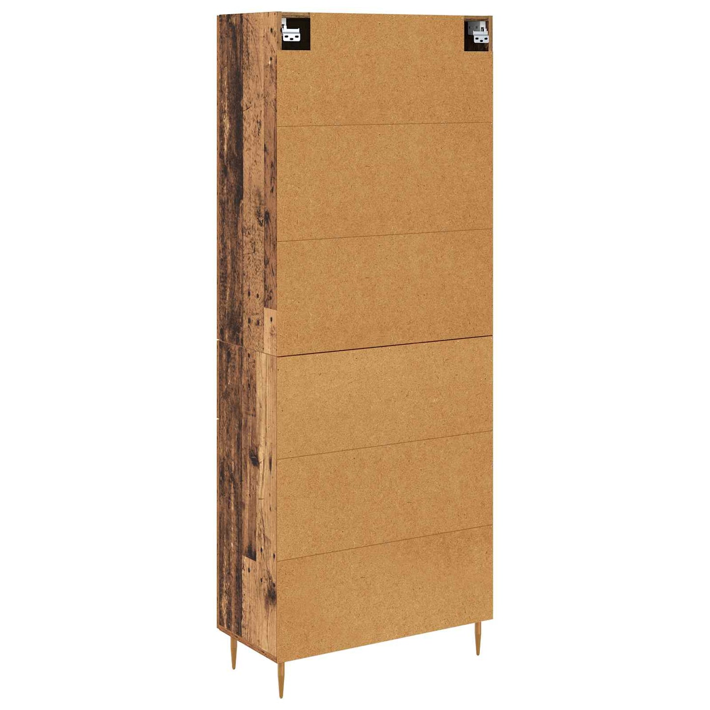 Highboard Wandmontiert Altholz 69,5 x 34 x 180 cm Holzwerkstoff