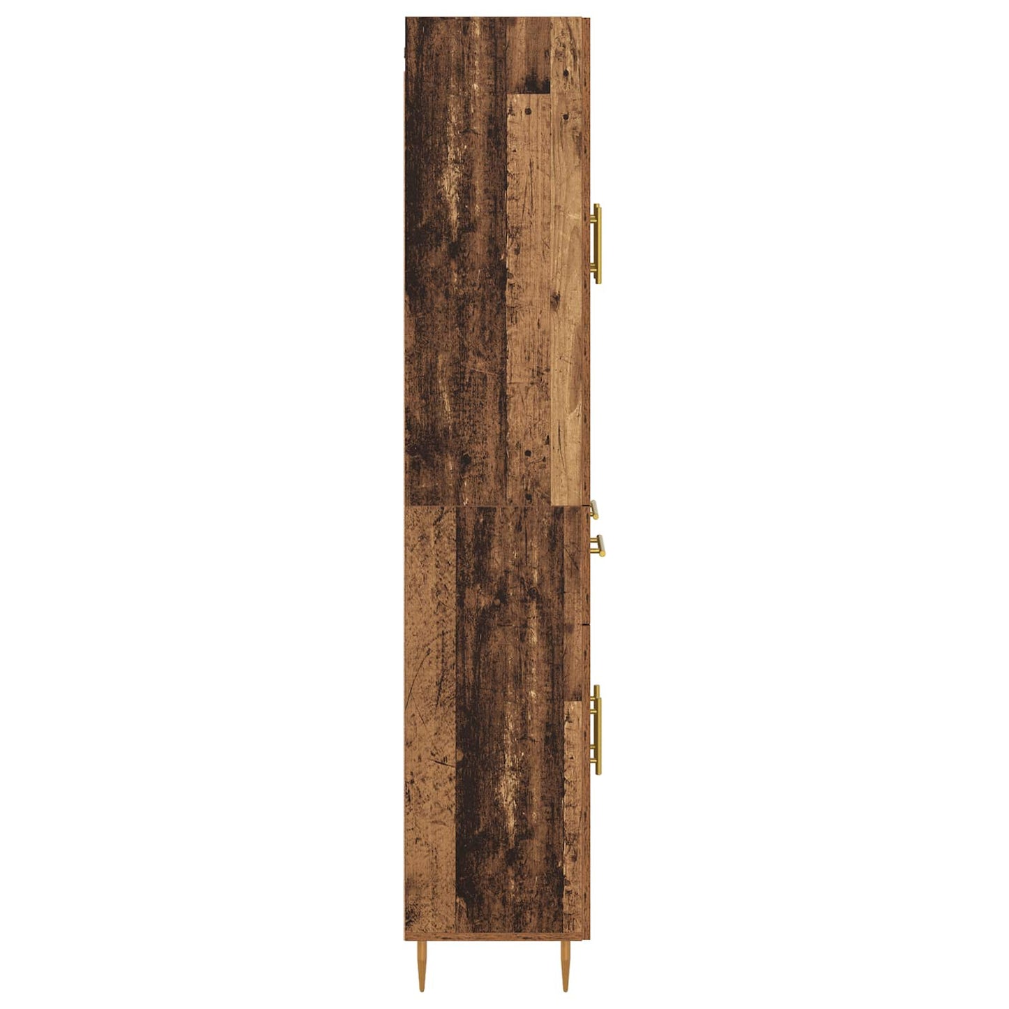 Highboard Wandmontiert Altholz 69,5 x 34 x 180 cm Holzwerkstoff