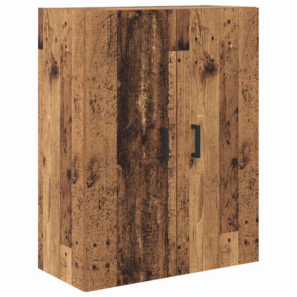 Highboard Wandmontiert Altholz 69,5 x 34 x 180 cm Holzwerkstoff