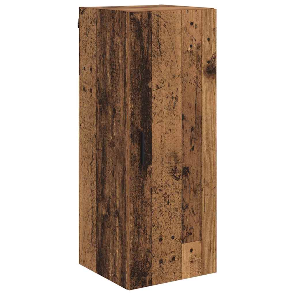 Highboard Altholz 34,5 x 34 x 180 cm Holzwerkstoff
