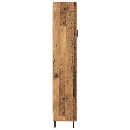 Highboard Altholz 34,5 x 34 x 180 cm Holzwerkstoff