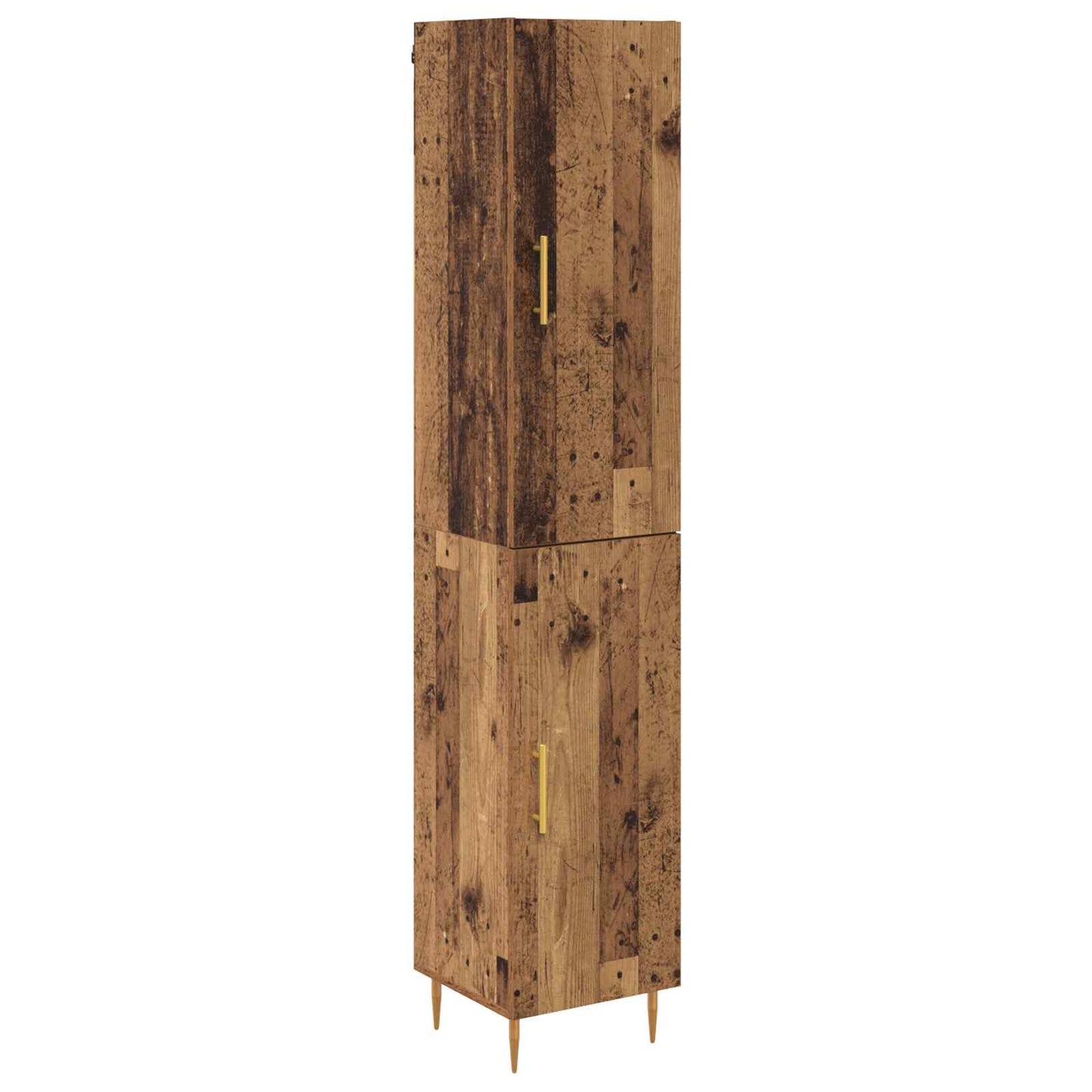 Highboard 2 pcs Altholz Holzwerkstoff