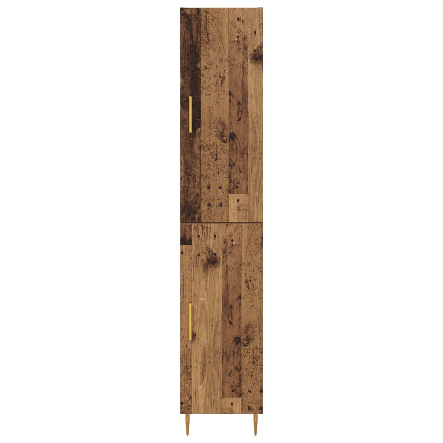 Highboard 2 pcs Altholz Holzwerkstoff