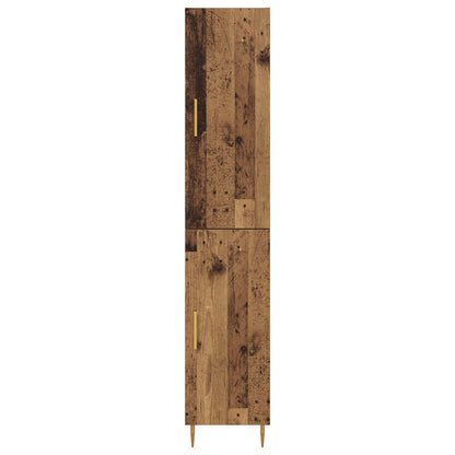 Highboard 2 pcs Altholz Holzwerkstoff