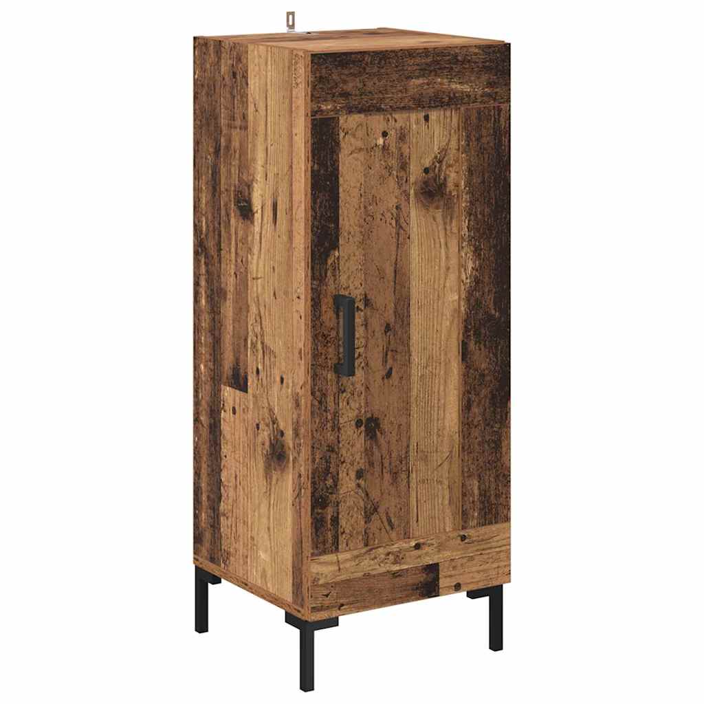 Highboard Altholz 34,5 x 34 x 180 cm Holzwerkstoff